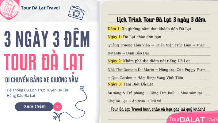 Tour Đà Lạt 3 ngày 3 đêm